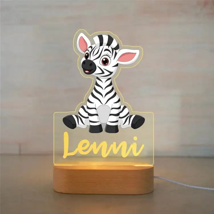 Custom Name Acrylic Night Light – Personalized Kids' Room Decor 🌙✨