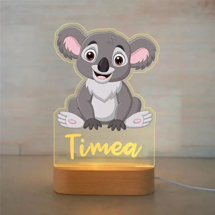 Custom Name Acrylic Night Light – Personalized Kids' Room Decor 🌙✨