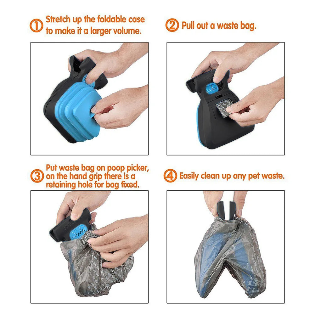 Foldable Dog Pooper Scooper – Easy & Hygienic Cleanup 🐶💩