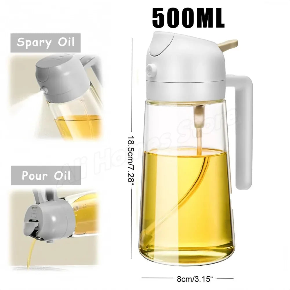 2-in-1 Olive Oil Dispenser & Sprayer – Perfect for Cooking & BBQ 🍳🌿