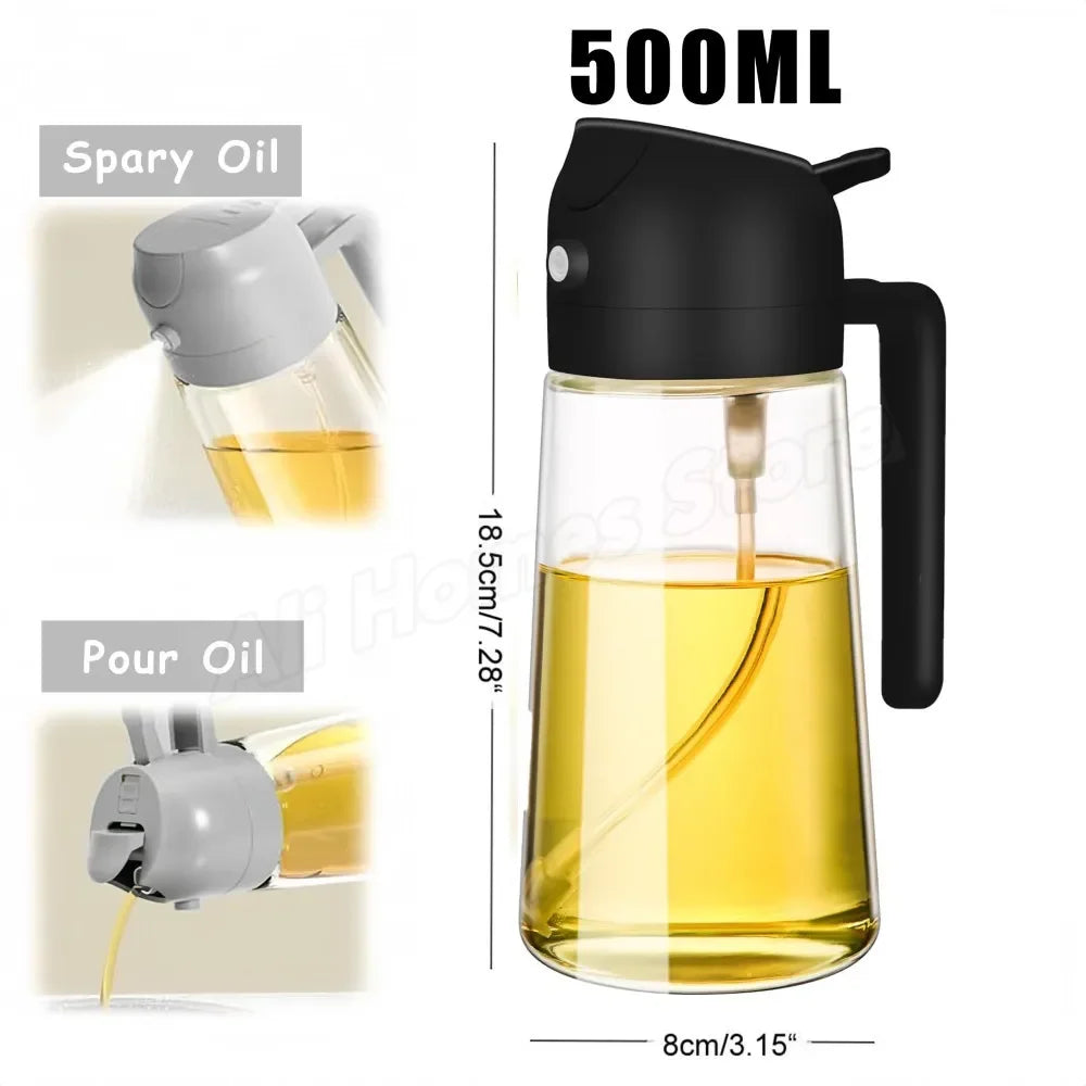 2-in-1 Olive Oil Dispenser & Sprayer – Perfect for Cooking & BBQ 🍳🌿