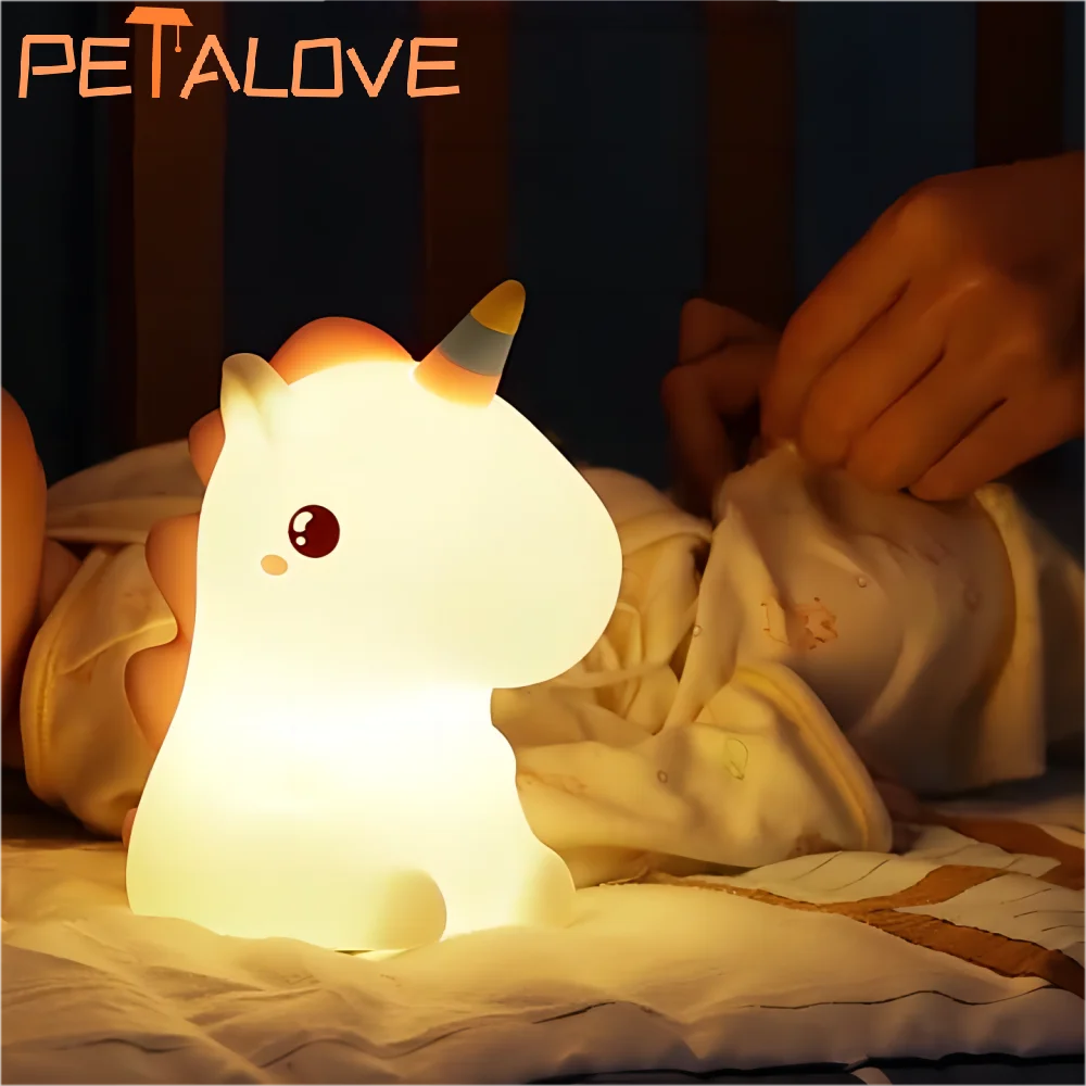 Silicone Night Light – Soft, Warm & USB Rechargeable🌙🐼🐰