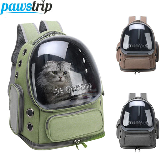 Transparent Cat Carrier Backpack – Stylish & Breathable Travel Bag 🐱🎒