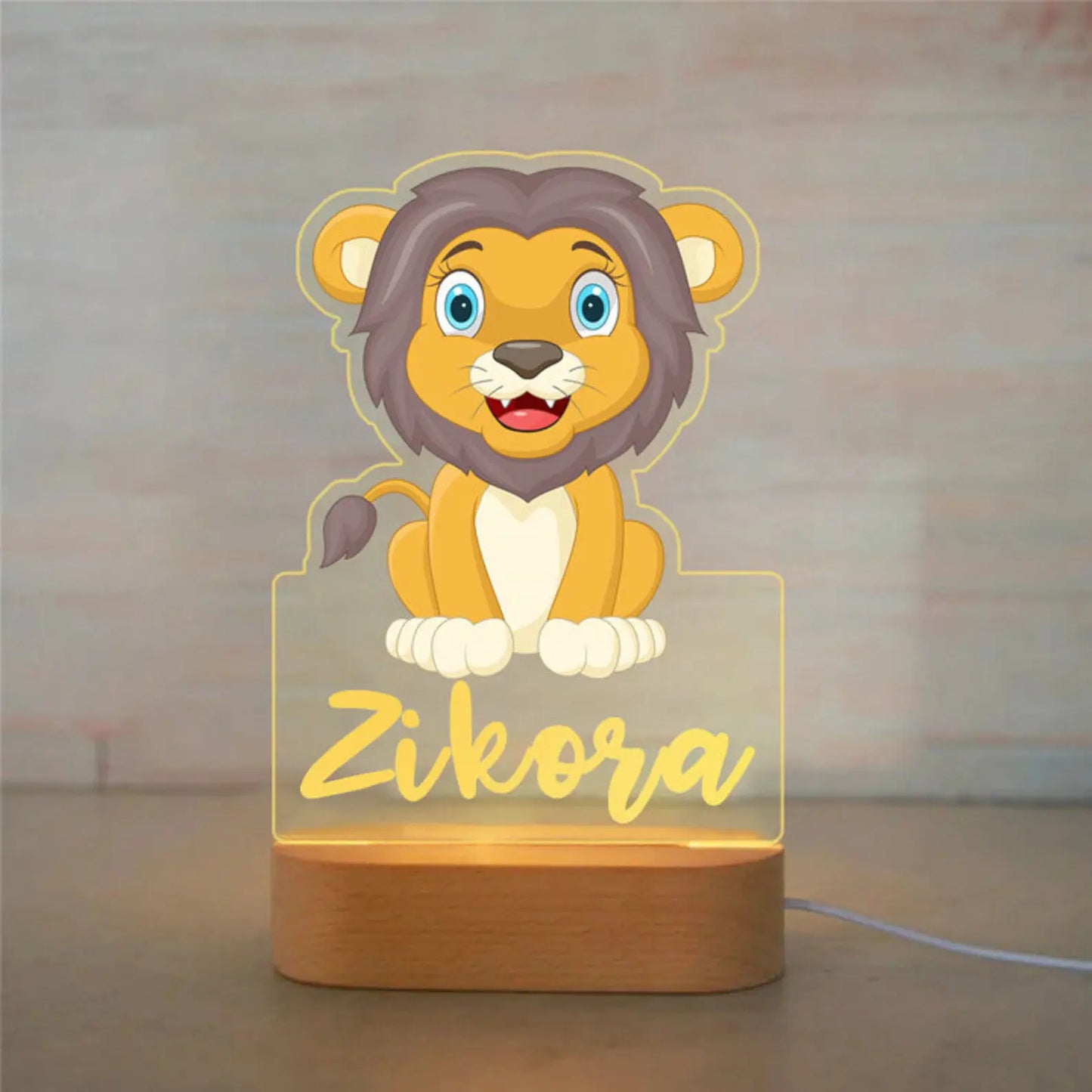 Custom Name Acrylic Night Light – Personalized Kids' Room Decor 🌙✨