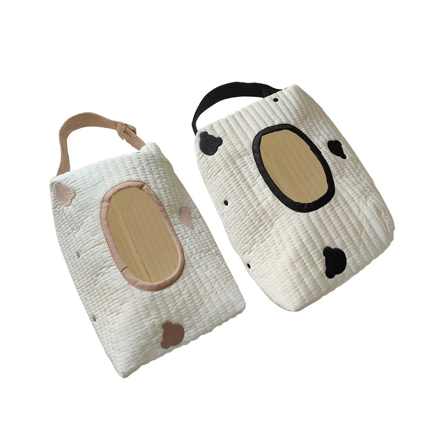 Cartoon Animal Tissue Box – Hanging & Portable Wipes Holder 🐾