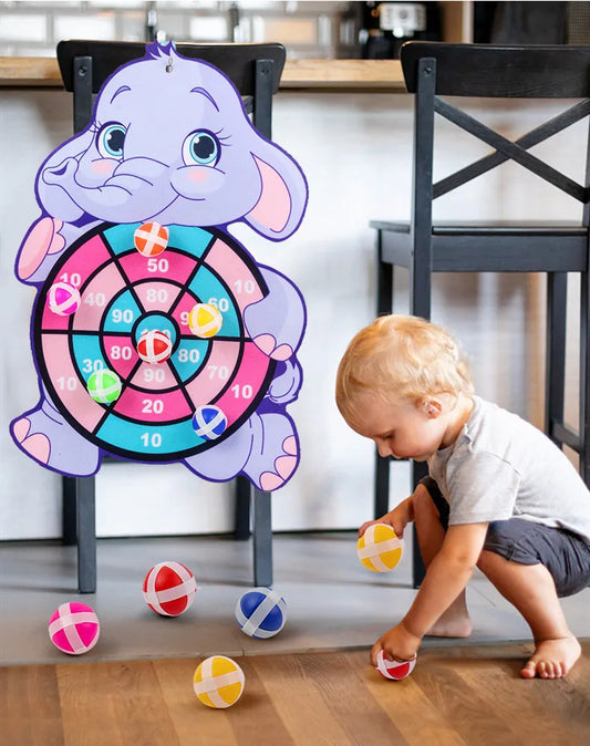 Montessori Animal Dart Board – Fun & Educational Game! 🎯🦊