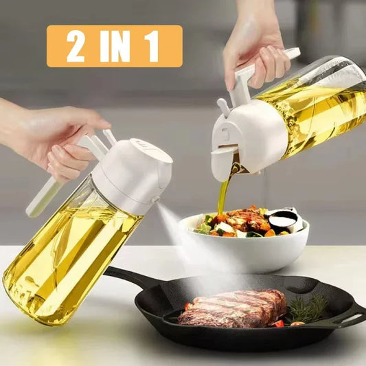 2-in-1 Olive Oil Dispenser & Sprayer – Perfect for Cooking & BBQ 🍳🌿