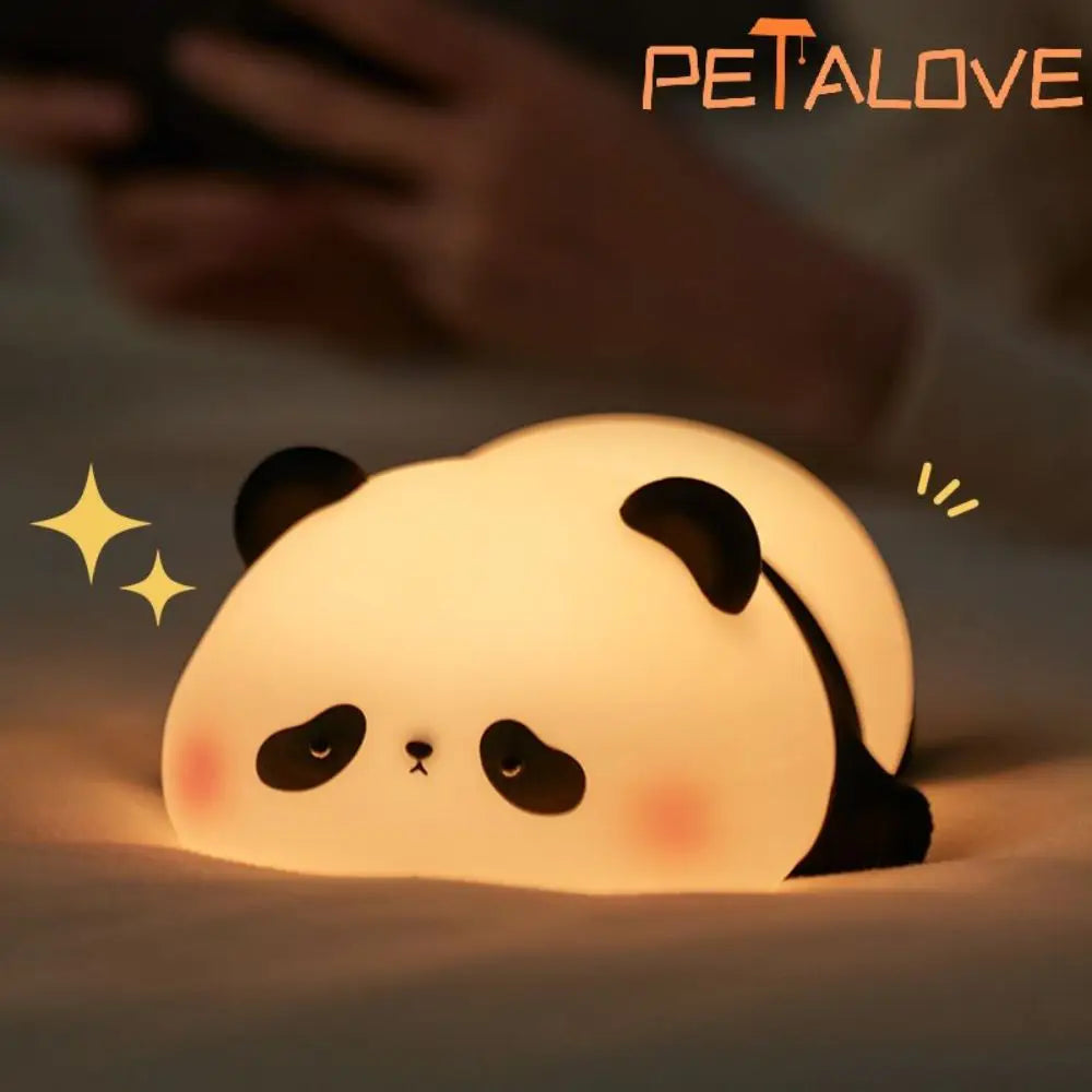 Silicone Night Light – Soft, Warm & USB Rechargeable🌙🐼🐰