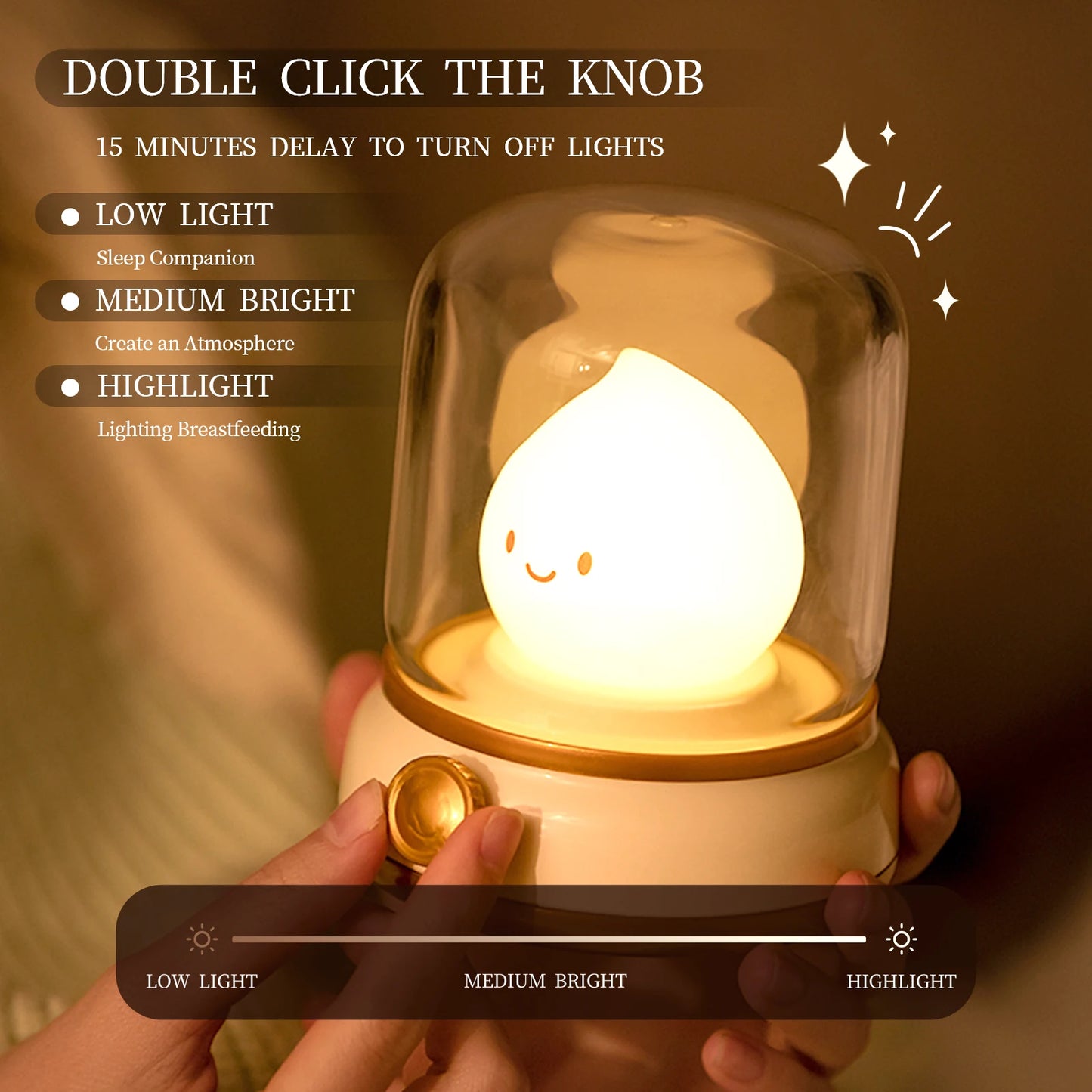 Mini LED Night Lamp – Cute, Portable & USB Rechargeable✨💡