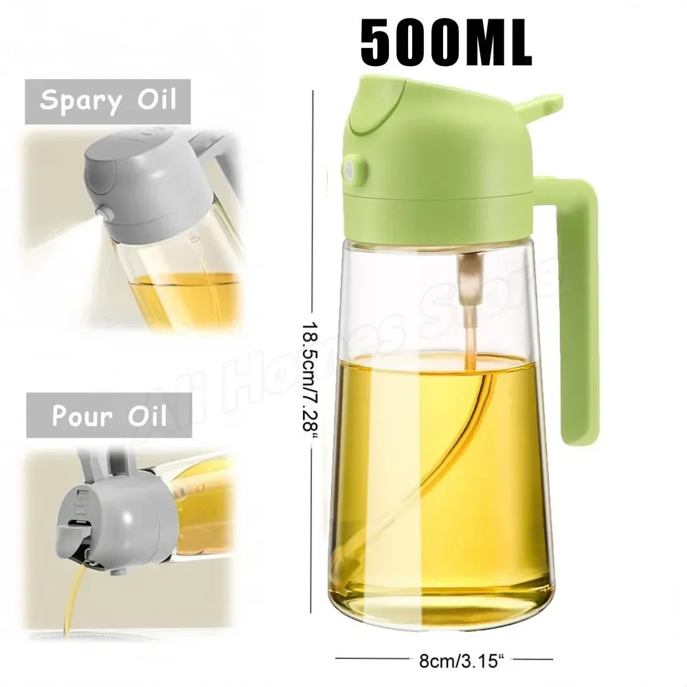 2-in-1 Olive Oil Dispenser & Sprayer – Perfect for Cooking & BBQ 🍳🌿