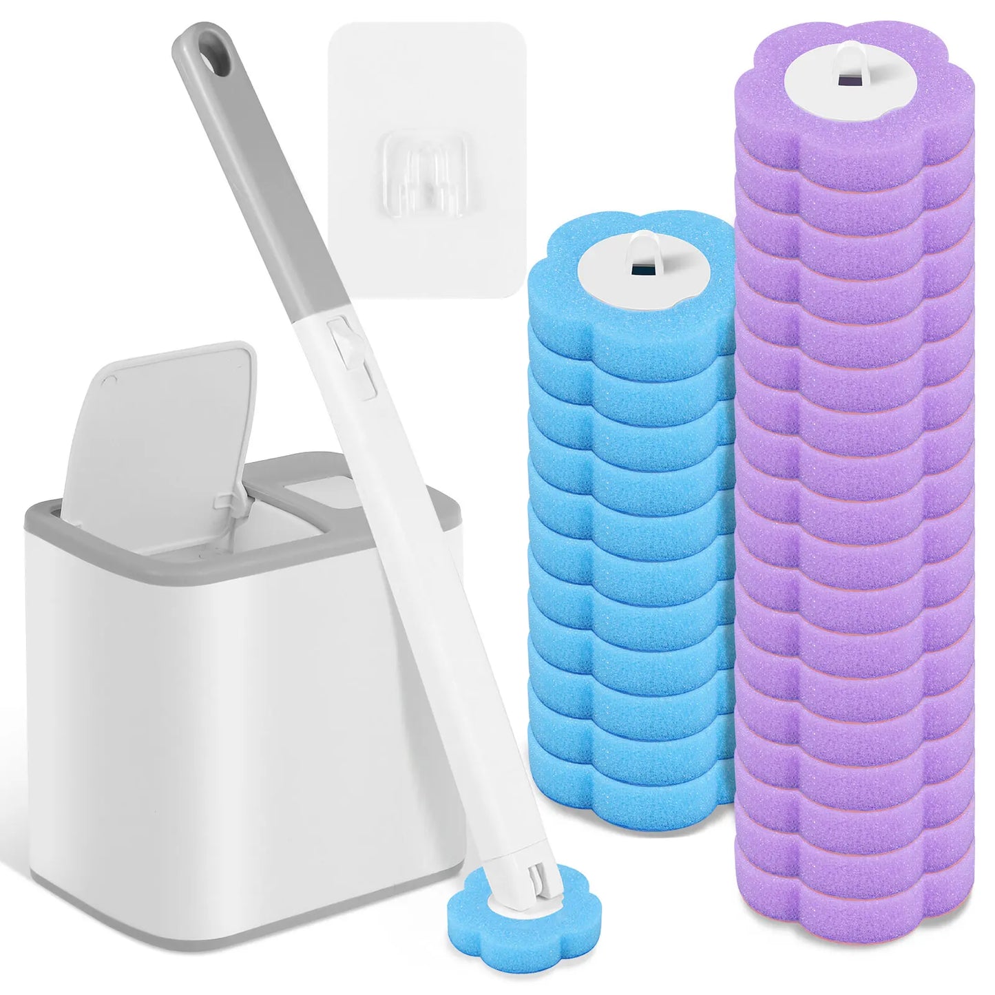 Disposable Toilet Brush Set – Easy & Hygienic Cleaning 🚽✨