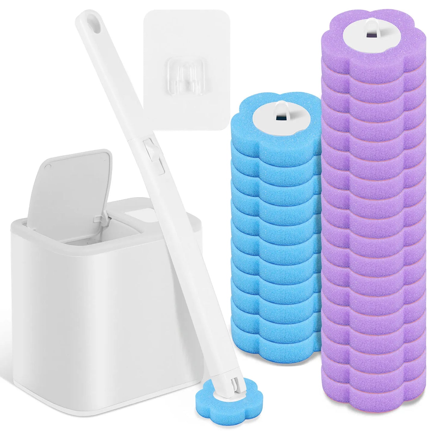 Disposable Toilet Brush Set – Easy & Hygienic Cleaning 🚽✨