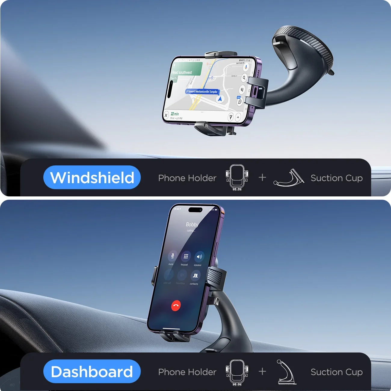 Joyroom 360° Car Phone Mount – Strong Suction & Hands-Free Use 🚗📱