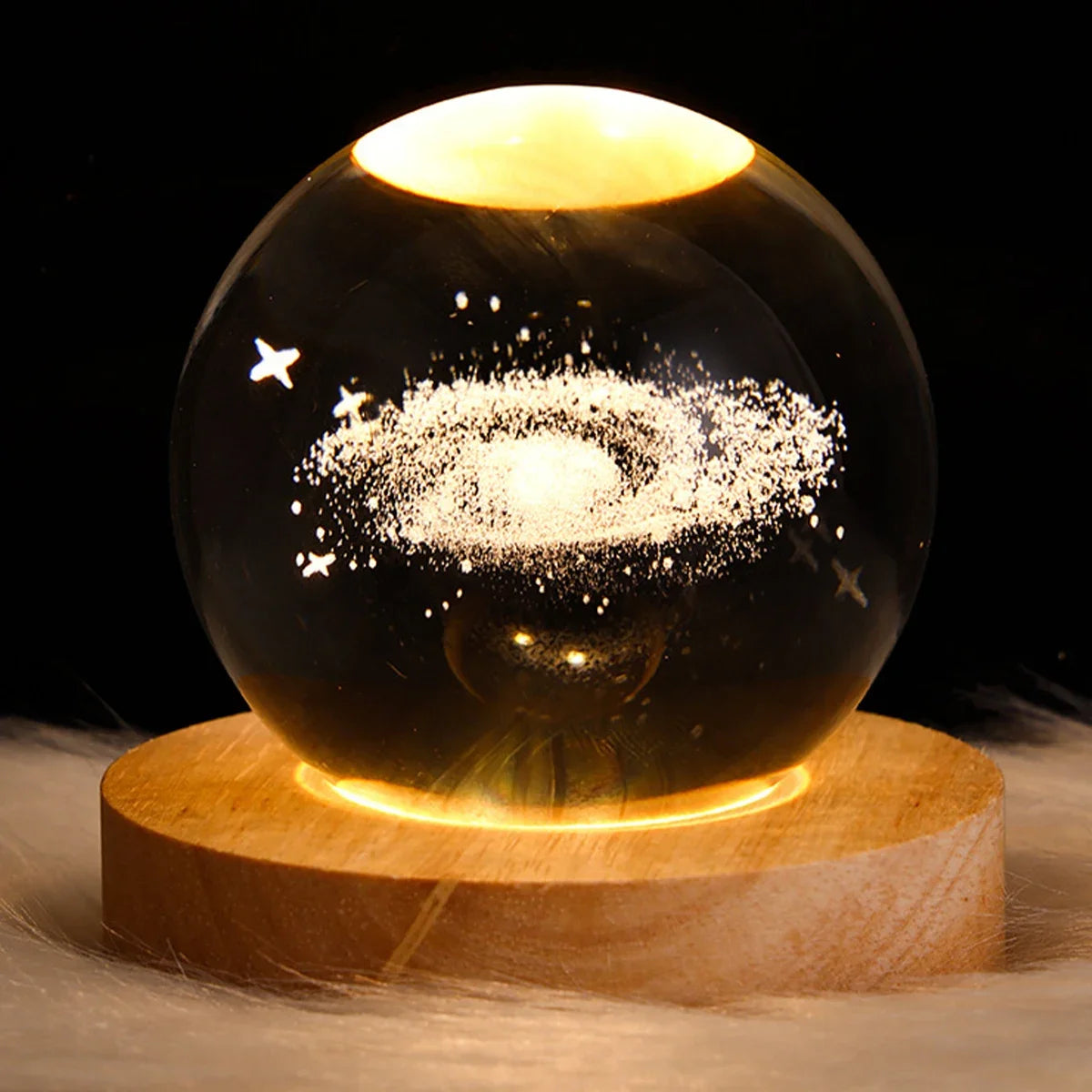 3D Crystal Galaxy Lamp – Enchanting Night Light ✨🌌