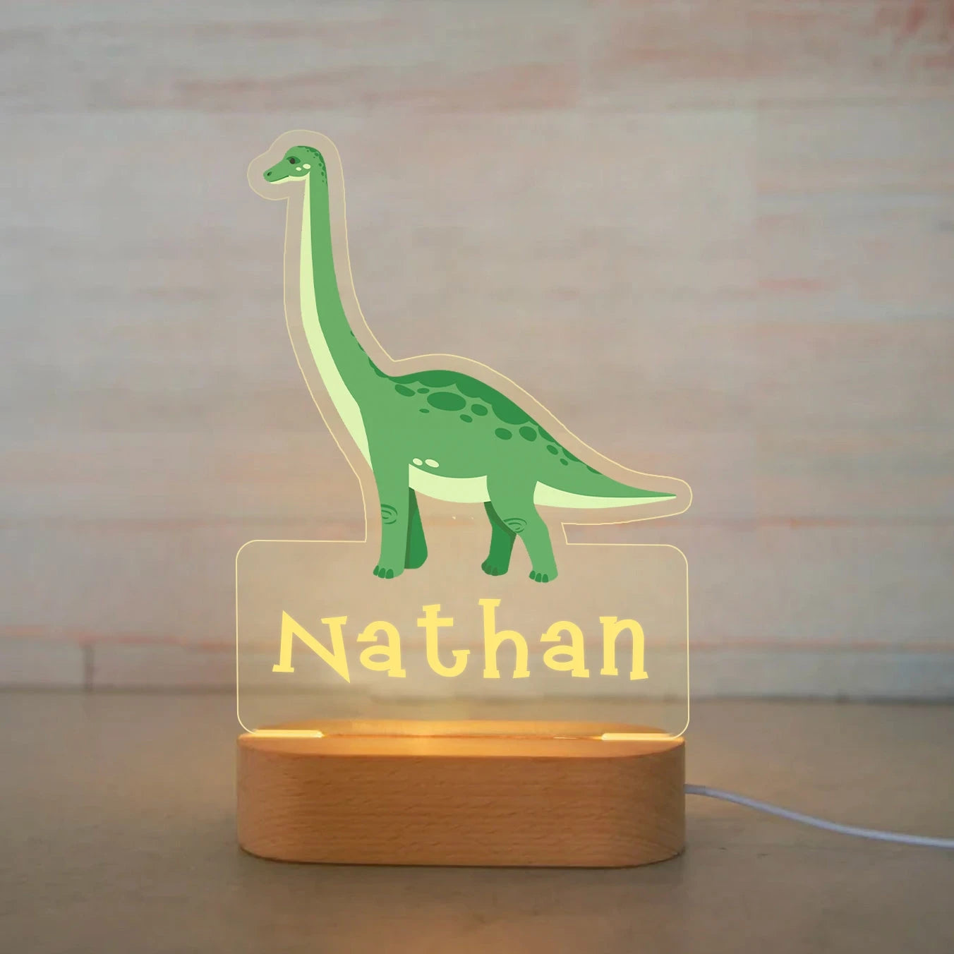 Custom Name Acrylic Night Light – Personalized Kids' Room Decor 🌙✨