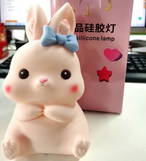 Silicone Night Light – Soft, Warm & USB Rechargeable🌙🐼🐰