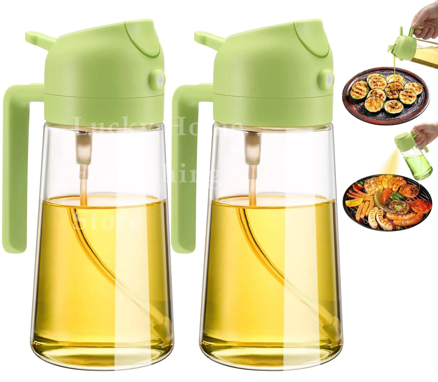 2-in-1 Olive Oil Dispenser & Sprayer – Perfect for Cooking & BBQ 🍳🌿