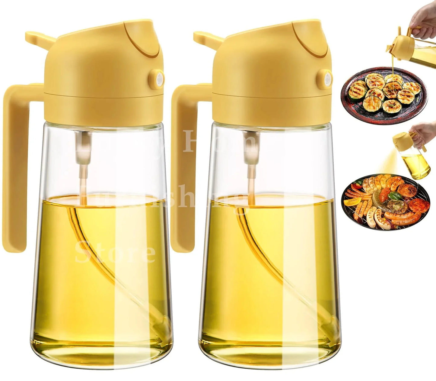 2-in-1 Olive Oil Dispenser & Sprayer – Perfect for Cooking & BBQ 🍳🌿