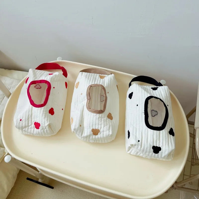 Cartoon Animal Tissue Box – Hanging & Portable Wipes Holder 🐾